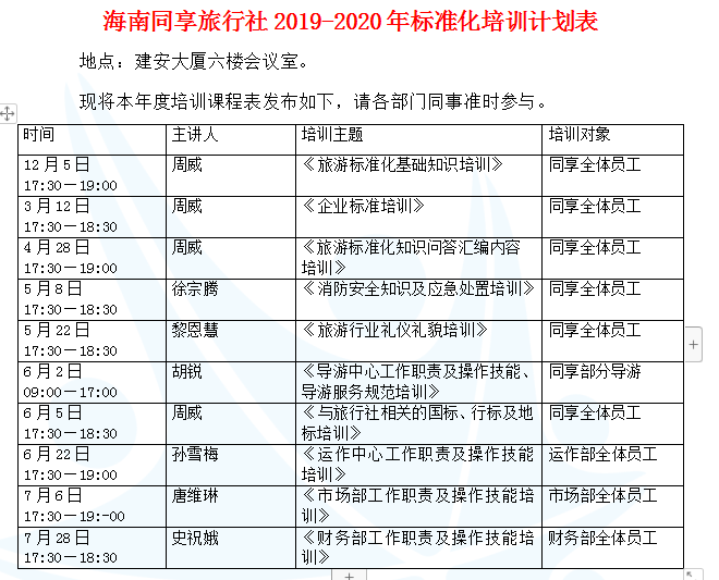 海南同享旅行社2019-2020年标准化培训计划表.png
