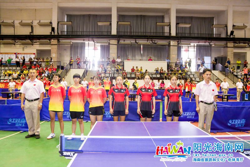 海南省少年乒乓球锦标赛屯昌开赛