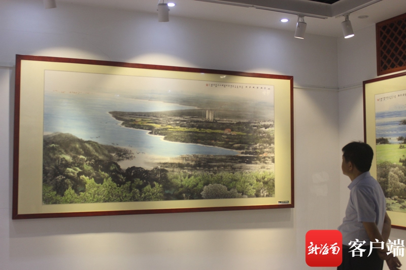 海南艺术大家曾祥熙中国画展在琼海开展。记者苏桂除 摄.jpg